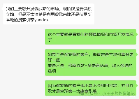 俄罗斯市场是建Yandex独立站还是谷歌多语言站点？